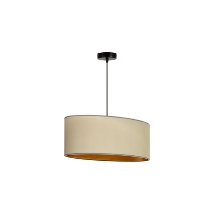 Duolla - Chandelier on a string OVAL VEGAN 1xE27/15W/230V beige