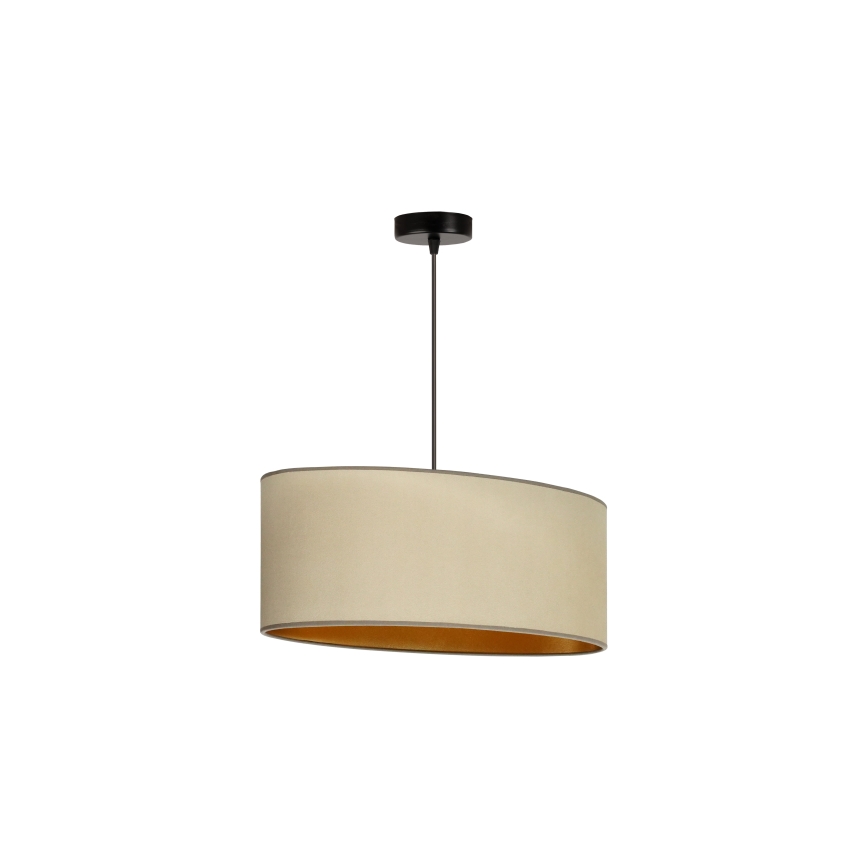 Duolla - Chandelier on a string OVAL VEGAN 1xE27/15W/230V beige