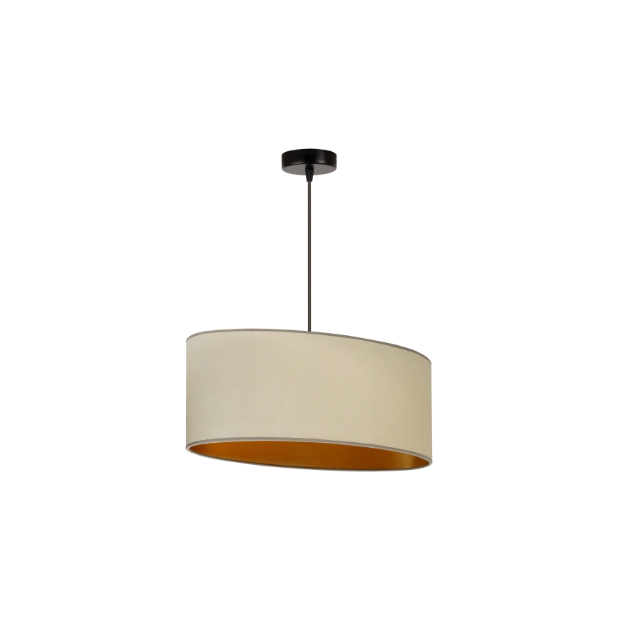 Duolla - Chandelier on a string OVAL VEGAN 1xE27/15W/230V beige