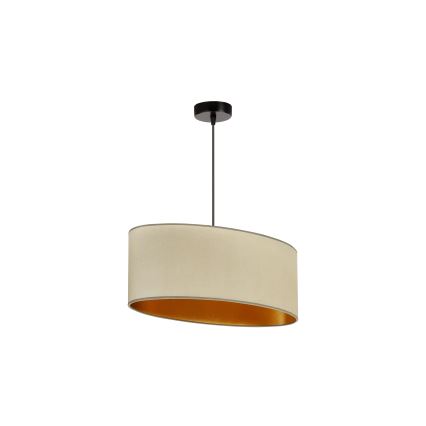 Duolla - Chandelier on a string OVAL VEGAN 1xE27/15W/230V beige