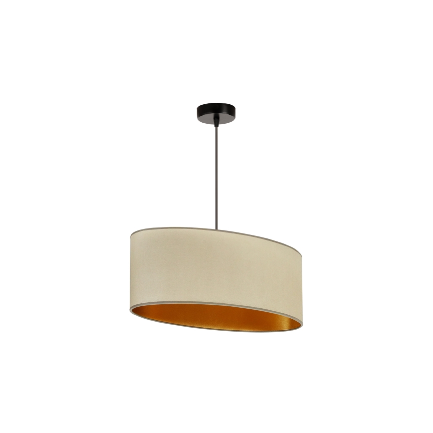 Duolla - Chandelier on a string OVAL VEGAN 1xE27/15W/230V beige