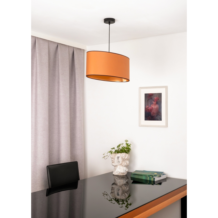 Duolla - Chandelier on a string OVAL VEGAN 1xE27/15W/230V brown
