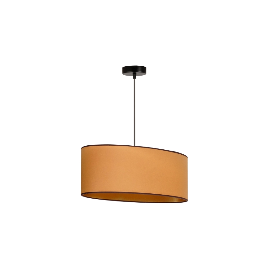 Duolla - Chandelier on a string OVAL VEGAN 1xE27/15W/230V brown
