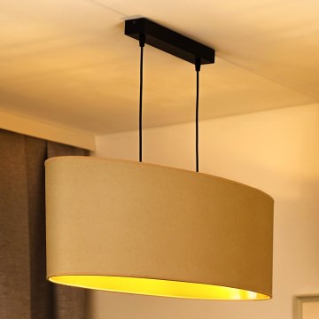 Duolla - Chandelier on a string OVAL VEGAN 2xE27/15W/230V creamy