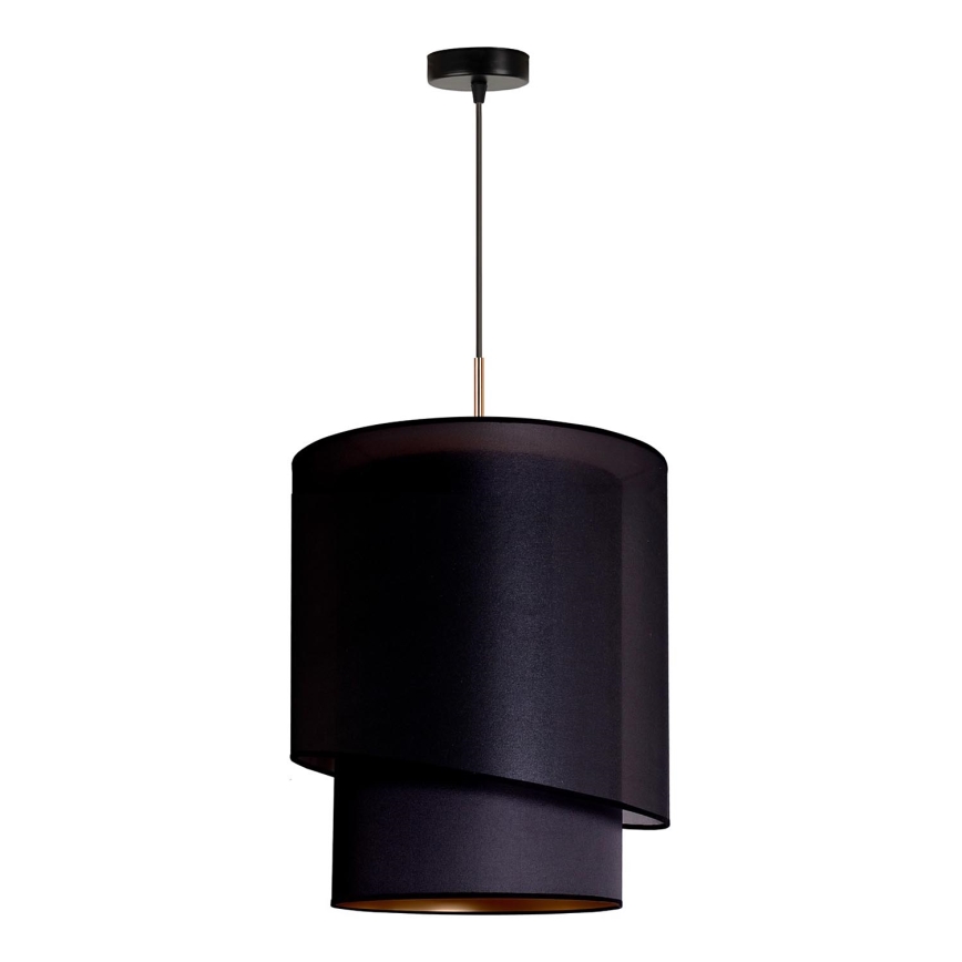 Duolla - Chandelier on a string PARIS 1xE27/15W/230V d. 40 cm black/gold