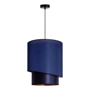 Duolla - Chandelier on a string PARIS 1xE27/15W/230V d. 40 cm blue/gold