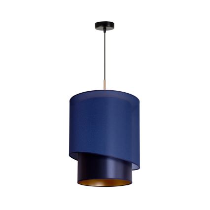 Duolla - Chandelier on a string PARIS 1xE27/15W/230V d. 40 cm blue/gold