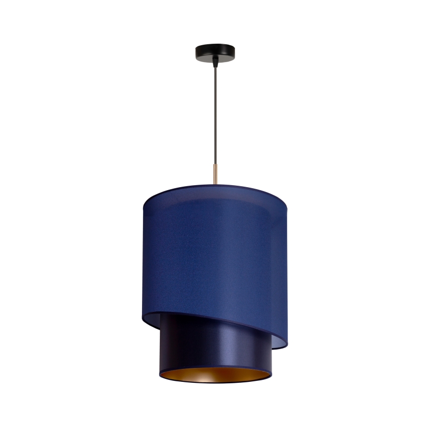 Duolla - Chandelier on a string PARIS 1xE27/15W/230V d. 40 cm blue/gold
