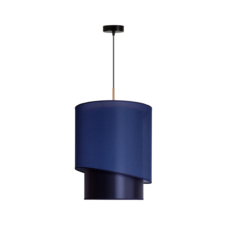 Duolla - Chandelier on a string PARIS 1xE27/15W/230V d. 40 cm blue/gold