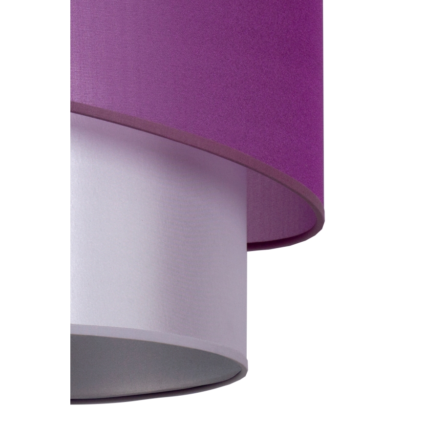 Duolla - Chandelier on a string PARIS 1xE27/15W/230V d. 40 cm purple/silver
