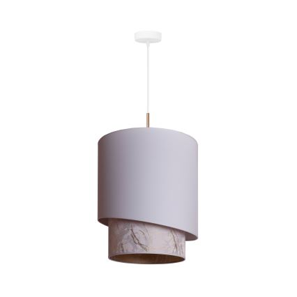 Duolla - Chandelier on a string PARIS 1xE27/15W/230V d. 40 cm white/beige