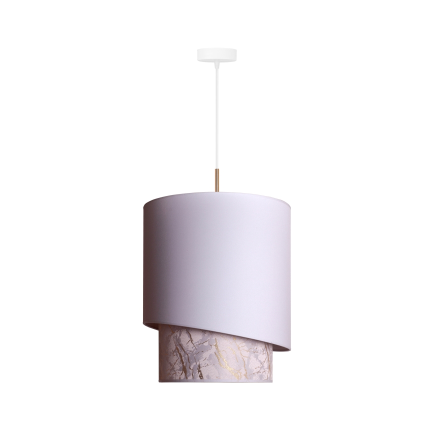 Duolla - Chandelier on a string PARIS 1xE27/15W/230V d. 40 cm white/beige