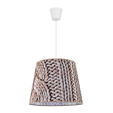 Duolla - Chandelier on a string POP 1xE27/40W/230V wool d. 38 cm brown