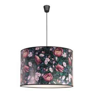 Duolla - Chandelier on a string PRINT L 1xE27/40W/230V d. 45 cm flowers