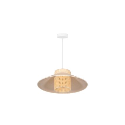Duolla - Chandelier on a string RIO RATTAN 1xE27/15W/230V d. 45 cm beige/rattan
