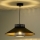 Duolla - Chandelier on a string RIO RATTAN 1xE27/15W/230V d. 45 cm black/gold