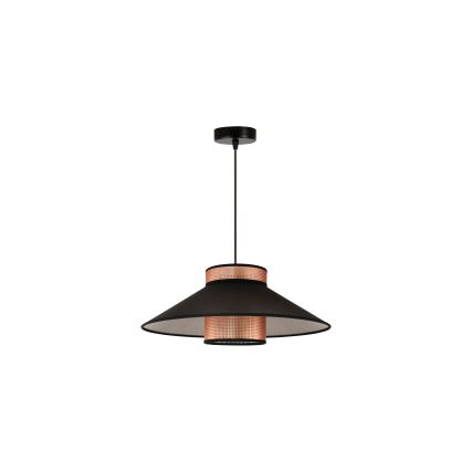 Duolla - Chandelier on a string RIO SHINY 1xE27/15W/230V d. 45 cm black/copper
