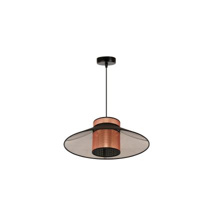 Duolla - Chandelier on a string RIO SHINY 1xE27/15W/230V d. 45 cm black/copper