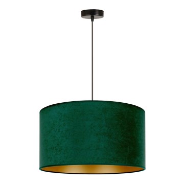 Duolla - Chandelier on a string ROLLER 1xE27/15W/230V d. 40 cm dark green/gold