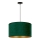 Duolla - Chandelier on a string ROLLER 1xE27/15W/230V d. 40 cm dark green/gold