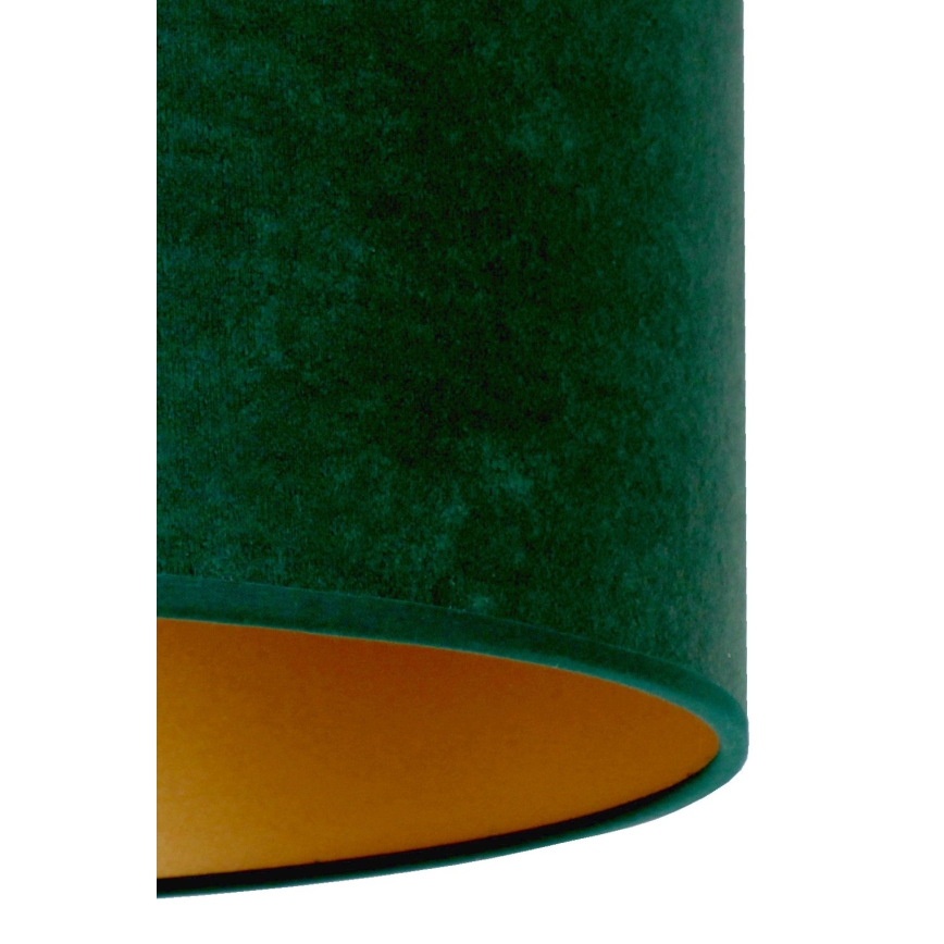 Duolla - Chandelier on a string ROLLER 1xE27/15W/230V d. 40 cm dark green/gold