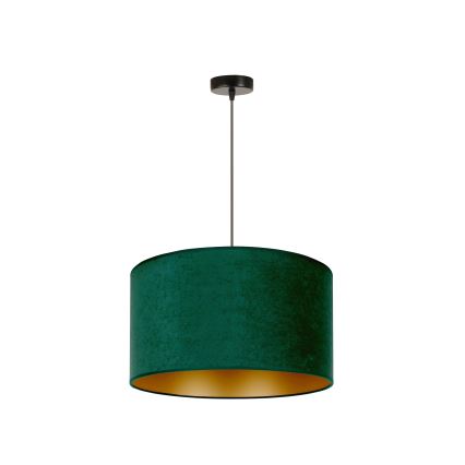 Duolla - Chandelier on a string ROLLER 1xE27/15W/230V d. 40 cm dark green/gold