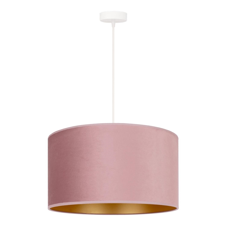Duolla - Chandelier on a string ROLLER 1xE27/15W/230V d. 40 cm pink/gold