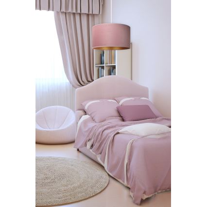 Duolla - Chandelier on a string ROLLER 1xE27/15W/230V d. 40 cm pink/gold