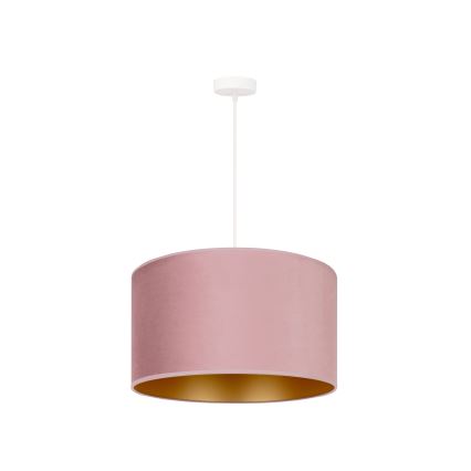 Duolla - Chandelier on a string ROLLER 1xE27/15W/230V d. 40 cm pink/gold