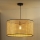 Duolla - Chandelier on a string ROLLER 1xE27/15W/230V d. 45 cm rattan/black