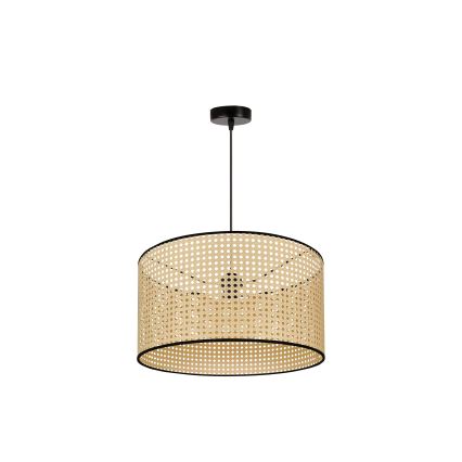 Duolla - Chandelier on a string ROLLER 1xE27/15W/230V d. 45 cm rattan/black