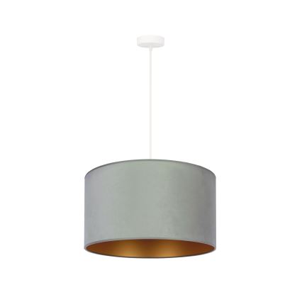 Duolla - Chandelier on a string ROLLER 1xE27/15W/230V light d. 40 cm green/gold