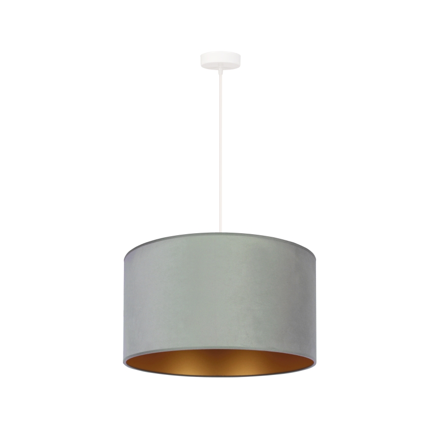 Duolla - Chandelier on a string ROLLER 1xE27/15W/230V light d. 40 cm green/gold
