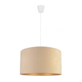Duolla - Chandelier on a string ROLLER 1xE27/40W/230V d. 40 cm beige