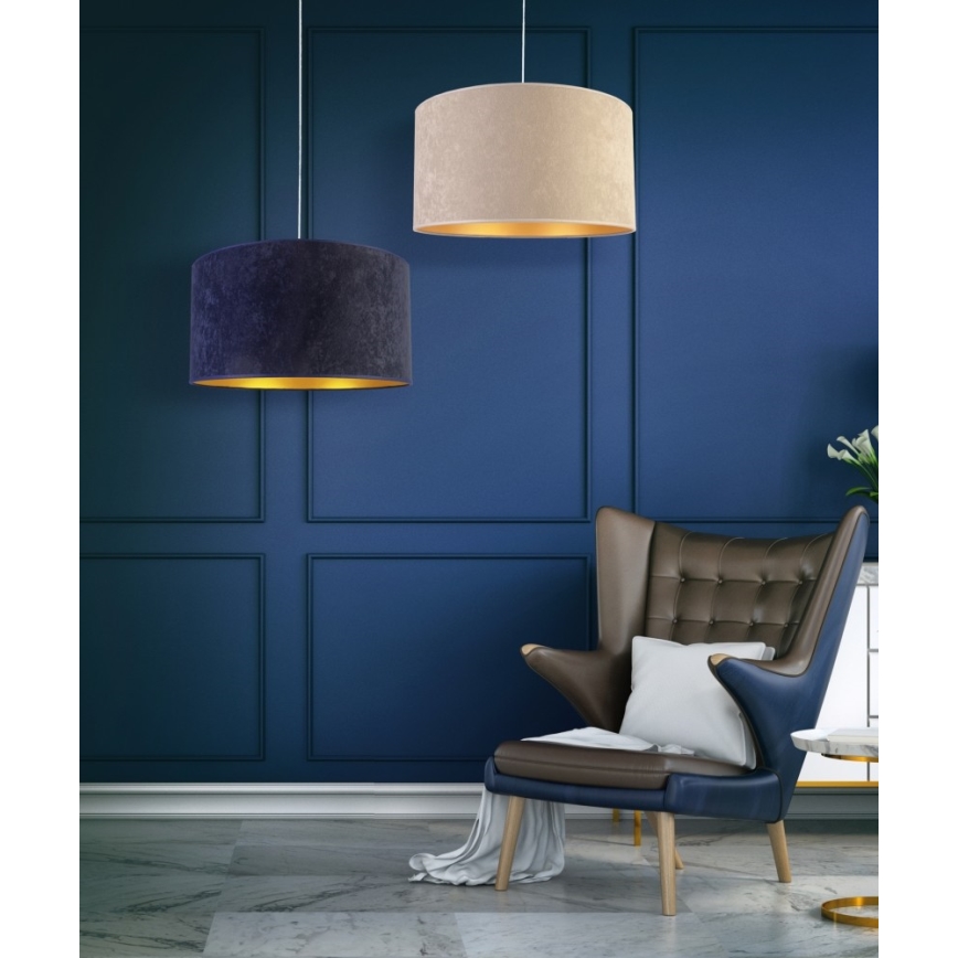 Duolla - Chandelier on a string ROLLER 1xE27/40W/230V d. 40 cm blue