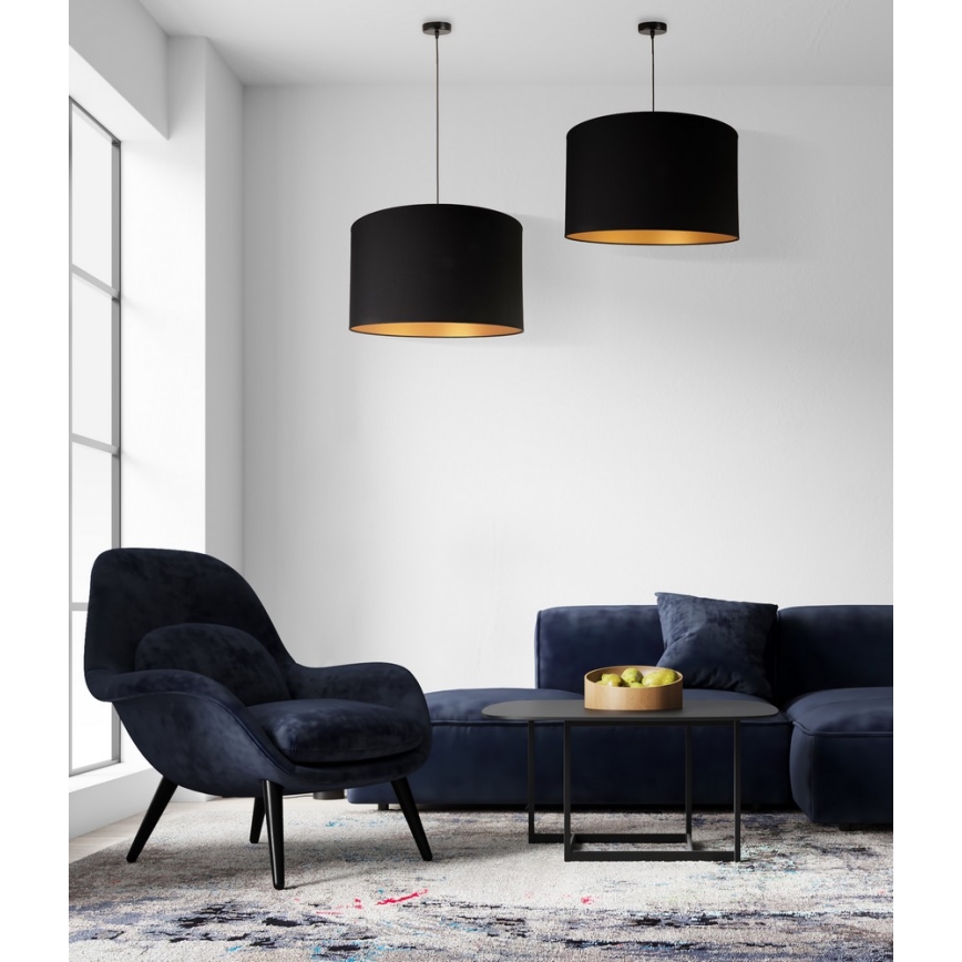 Duolla - Chandelier on a string ROLLER 1xE27/40W/230V d. 45 cm black