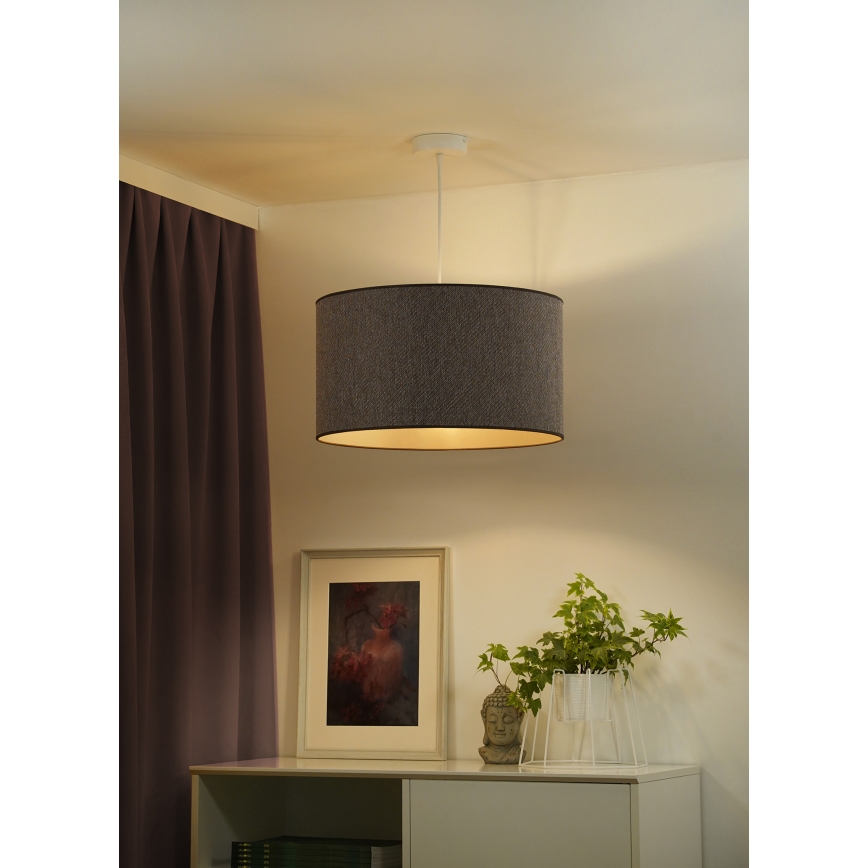 Duolla - Chandelier on a string ROLLER ECO RECYCLING 1xE27/15W/230V d. 45 cm brown