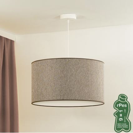 Duolla - Chandelier on a string ROLLER ECO RECYCLING 1xE27/15W/230V d. 45 cm brown