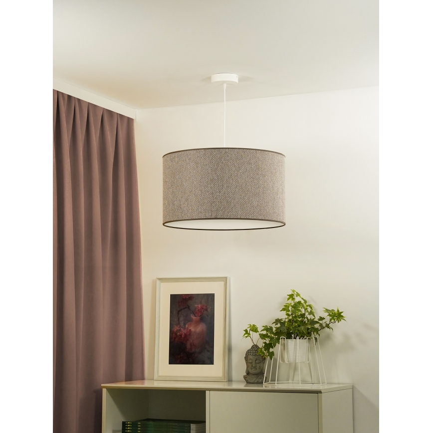 Duolla - Chandelier on a string ROLLER ECO RECYCLING 1xE27/15W/230V d. 45 cm brown