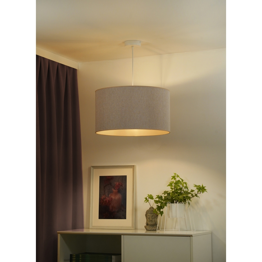 Duolla - Chandelier on a string ROLLER ECO RECYCLING 1xE27/15W/230V d. 45 cm creamy