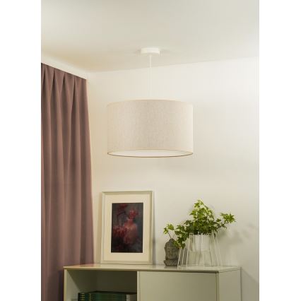 Duolla - Chandelier on a string ROLLER ECO RECYCLING 1xE27/15W/230V d. 45 cm creamy