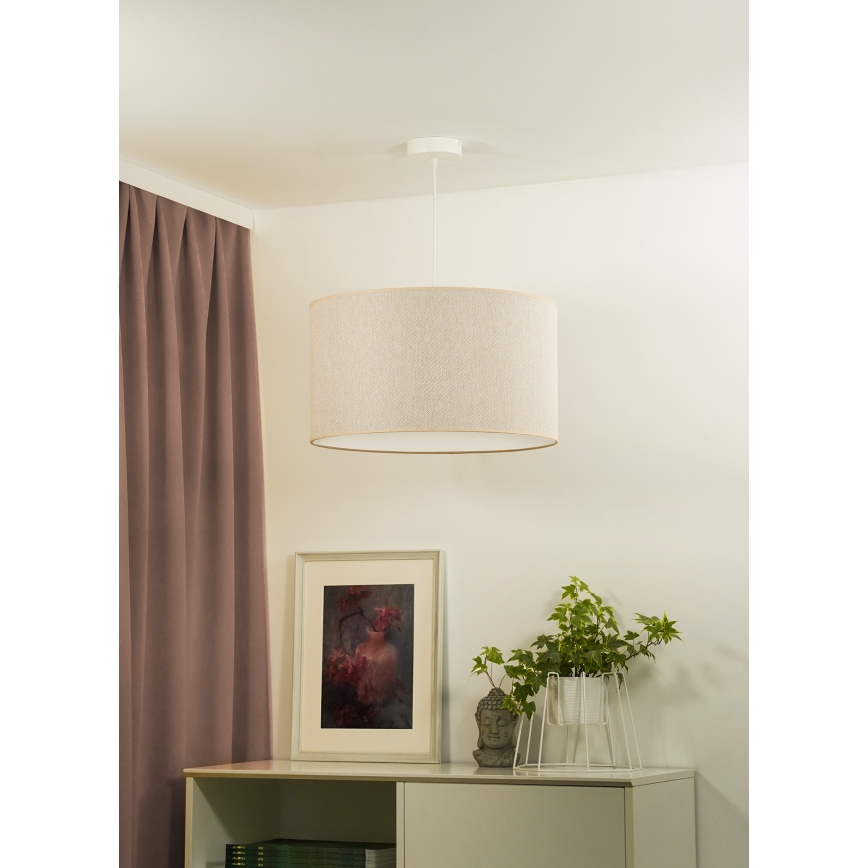Duolla - Chandelier on a string ROLLER ECO RECYCLING 1xE27/15W/230V d. 45 cm creamy