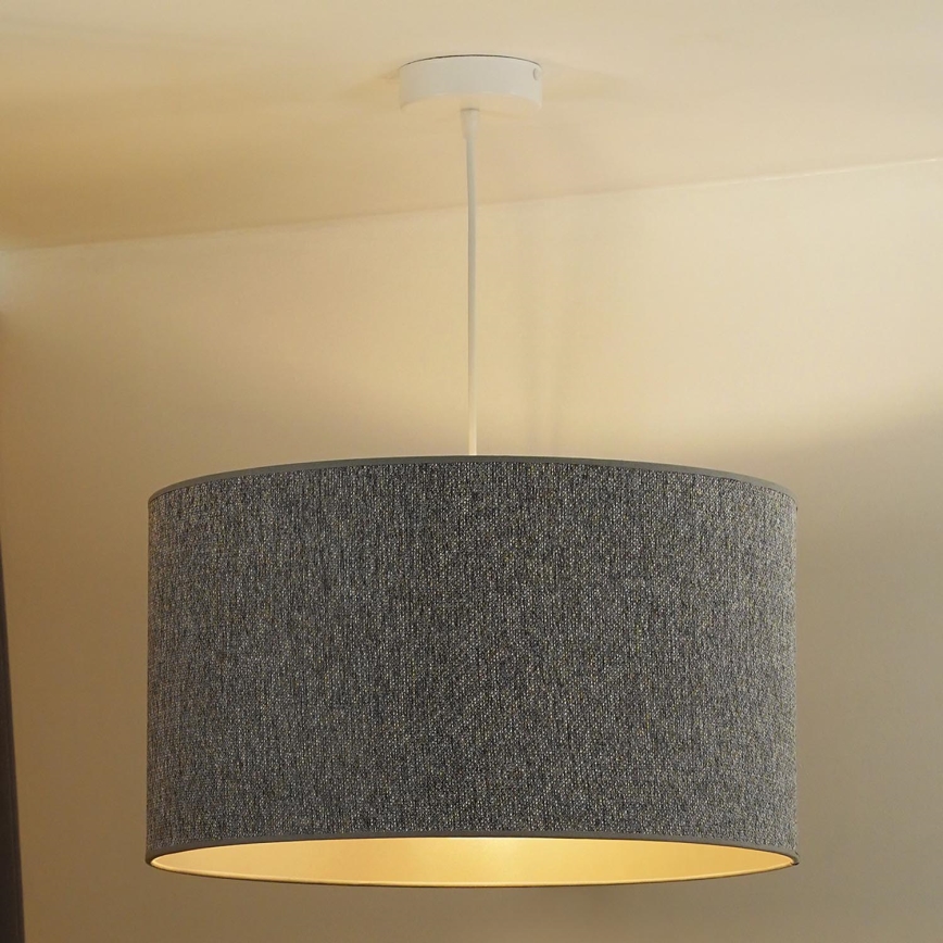Duolla - Chandelier on a string ROLLER ECO RECYCLING 1xE27/15W/230V d. 45 cm grey