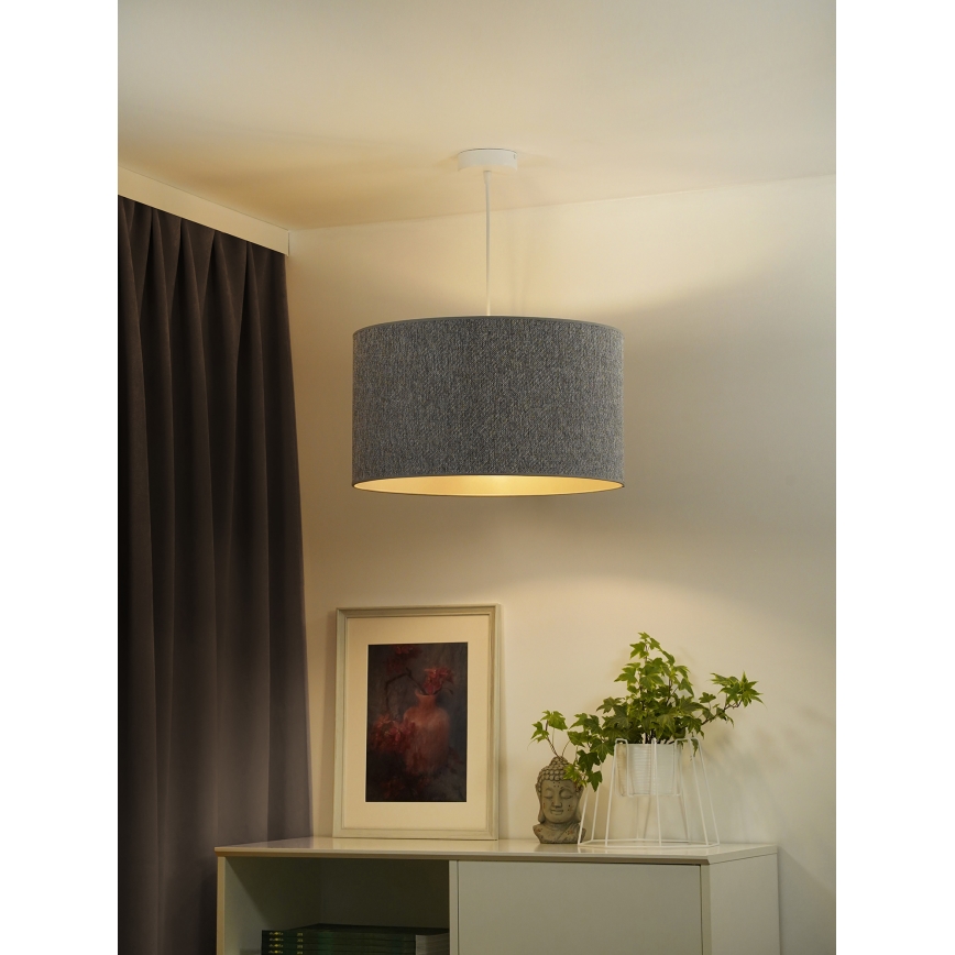 Duolla - Chandelier on a string ROLLER ECO RECYCLING 1xE27/15W/230V d. 45 cm grey
