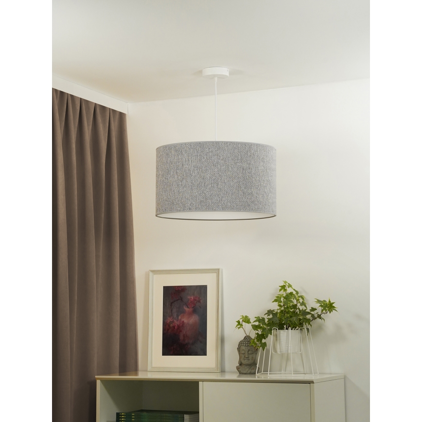 Duolla - Chandelier on a string ROLLER ECO RECYCLING 1xE27/15W/230V d. 45 cm grey