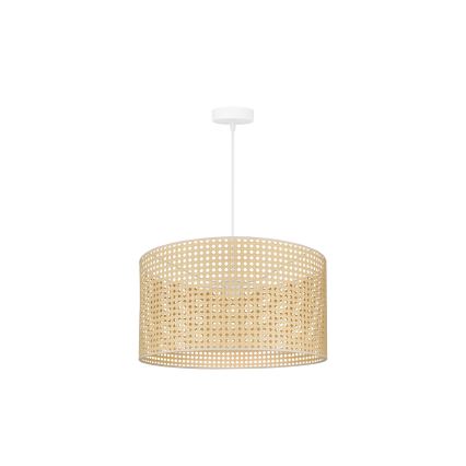 Duolla - Chandelier on a string ROLLER RATTAN 1xE27/15W/230V d. 45 cm beige
