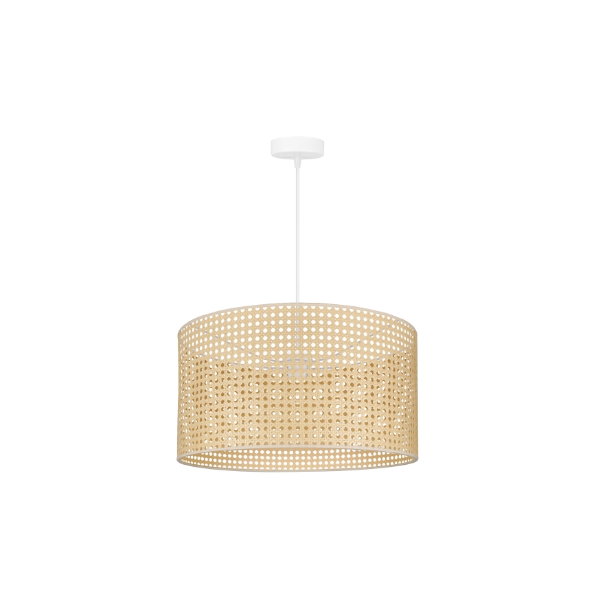 Duolla - Chandelier on a string ROLLER RATTAN 1xE27/15W/230V d. 45 cm beige