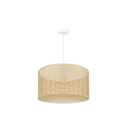 Duolla - Chandelier on a string ROLLER RATTAN 1xE27/15W/230V d. 45 cm beige