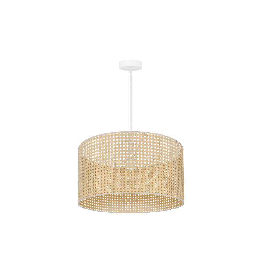 Duolla - Chandelier on a string ROLLER RATTAN 1xE27/15W/230V d. 45 cm beige