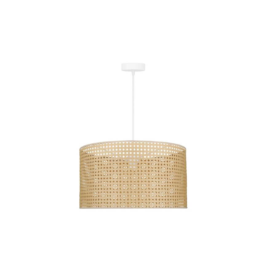 Duolla - Chandelier on a string ROLLER RATTAN 1xE27/15W/230V d. 45 cm beige